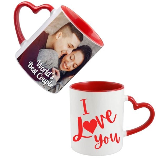 Inside Heart Handle Mug - Image 2